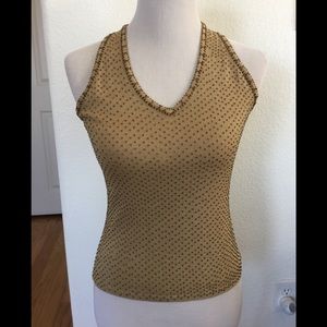 NWOT- INC Int Concepts  Beaded Sleeveless Top